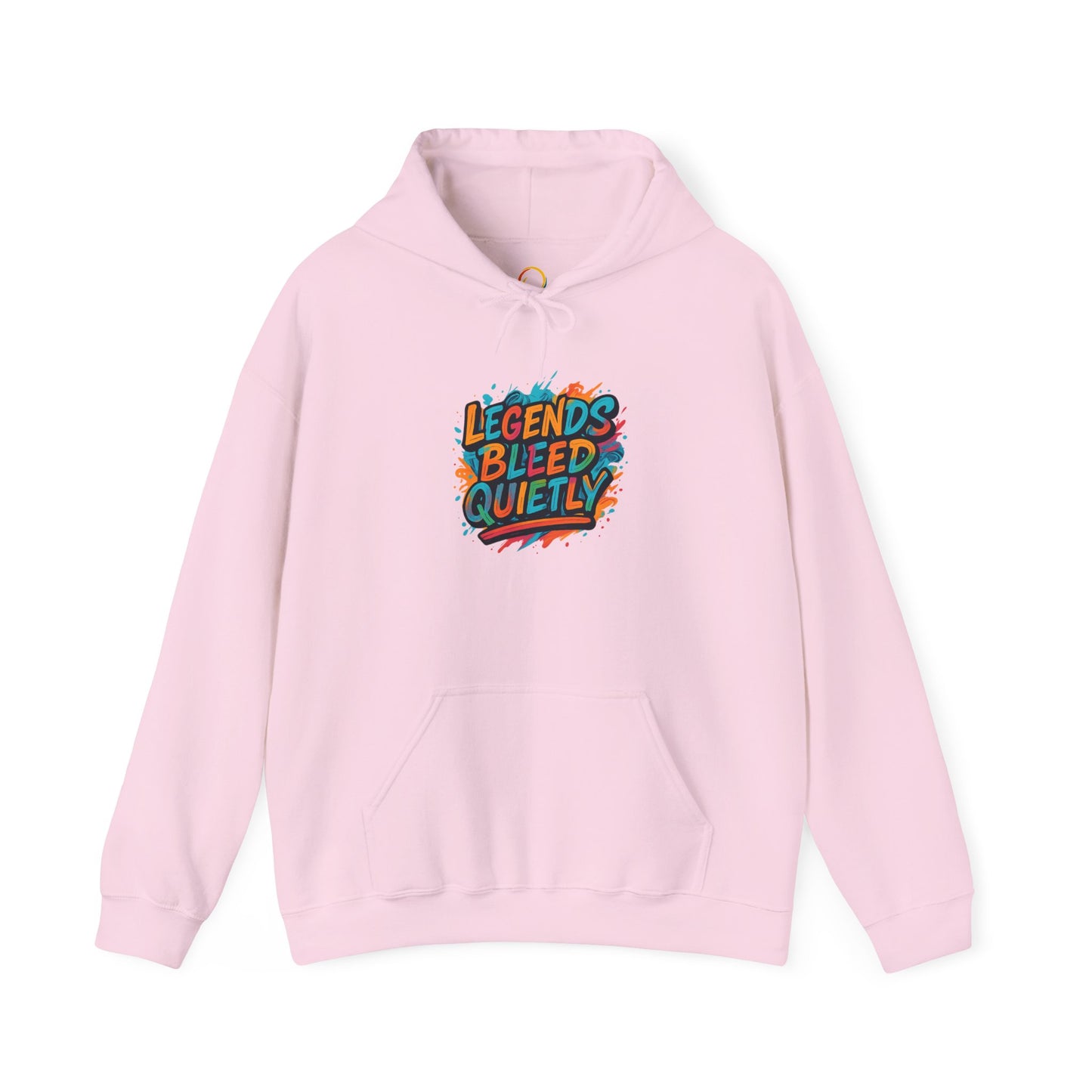 Vibrant Hooded Sweatshirt - Legends Bleed Quietly, Cozy Unisex Hoodie