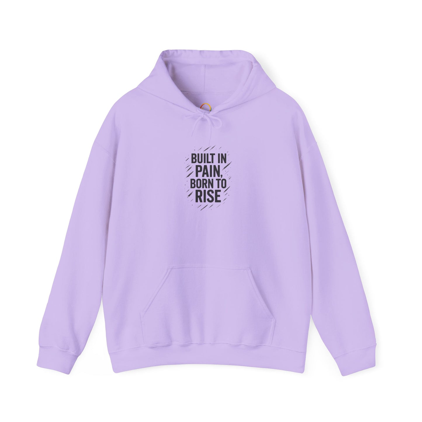 Inspirational Hoodie - Built in Pain, Born to Rise | Motivational Sweater, Unisex Gift, Fitness Apparel, Everyday Comfort, Casual Wear