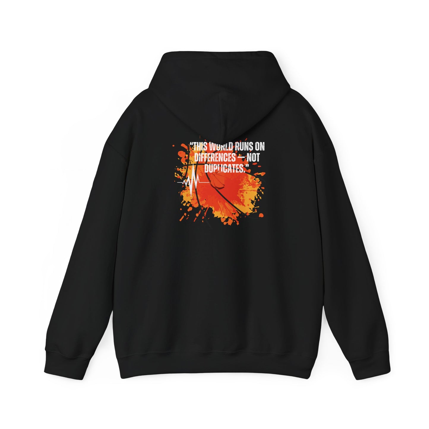 "This World Runs on Differences" Unisex Heavy Blend Hoodie - Celebrate Diversity in Style