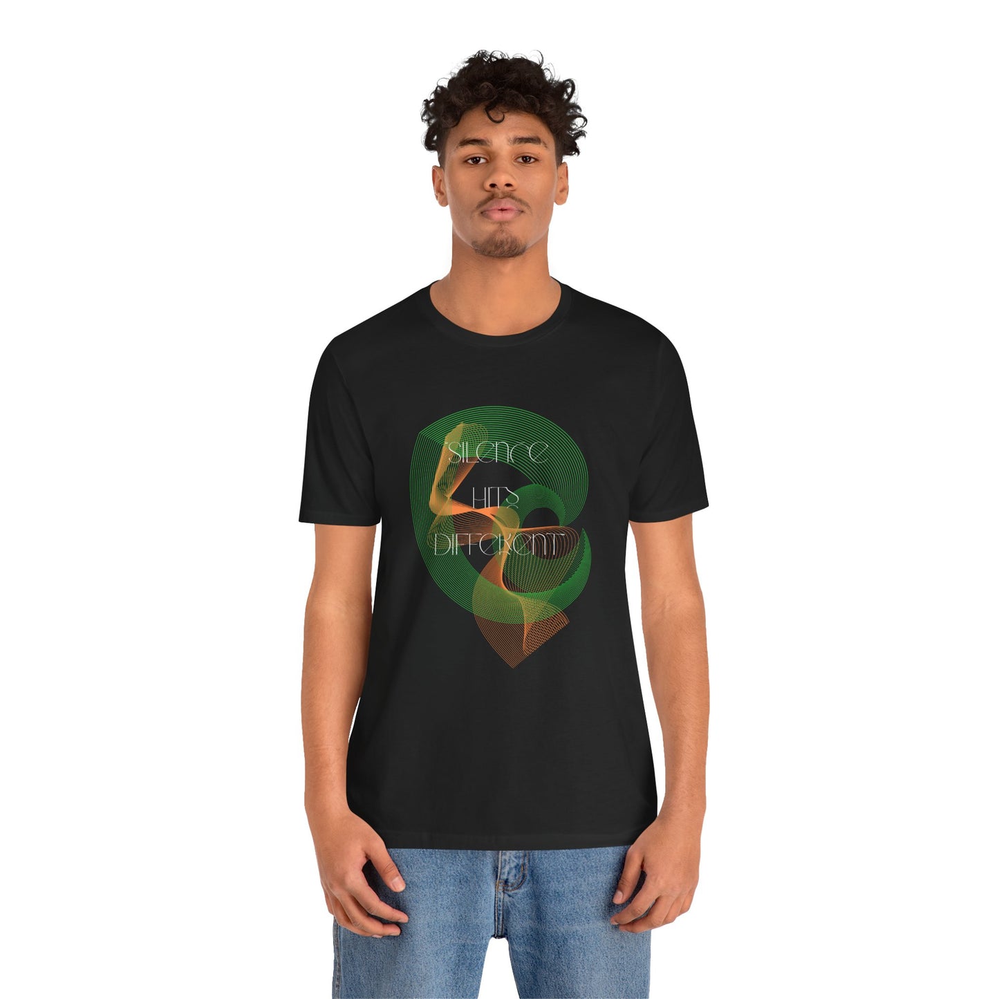 Silence Hits Different – Unisex Jersey Tee for the Confident and Composed