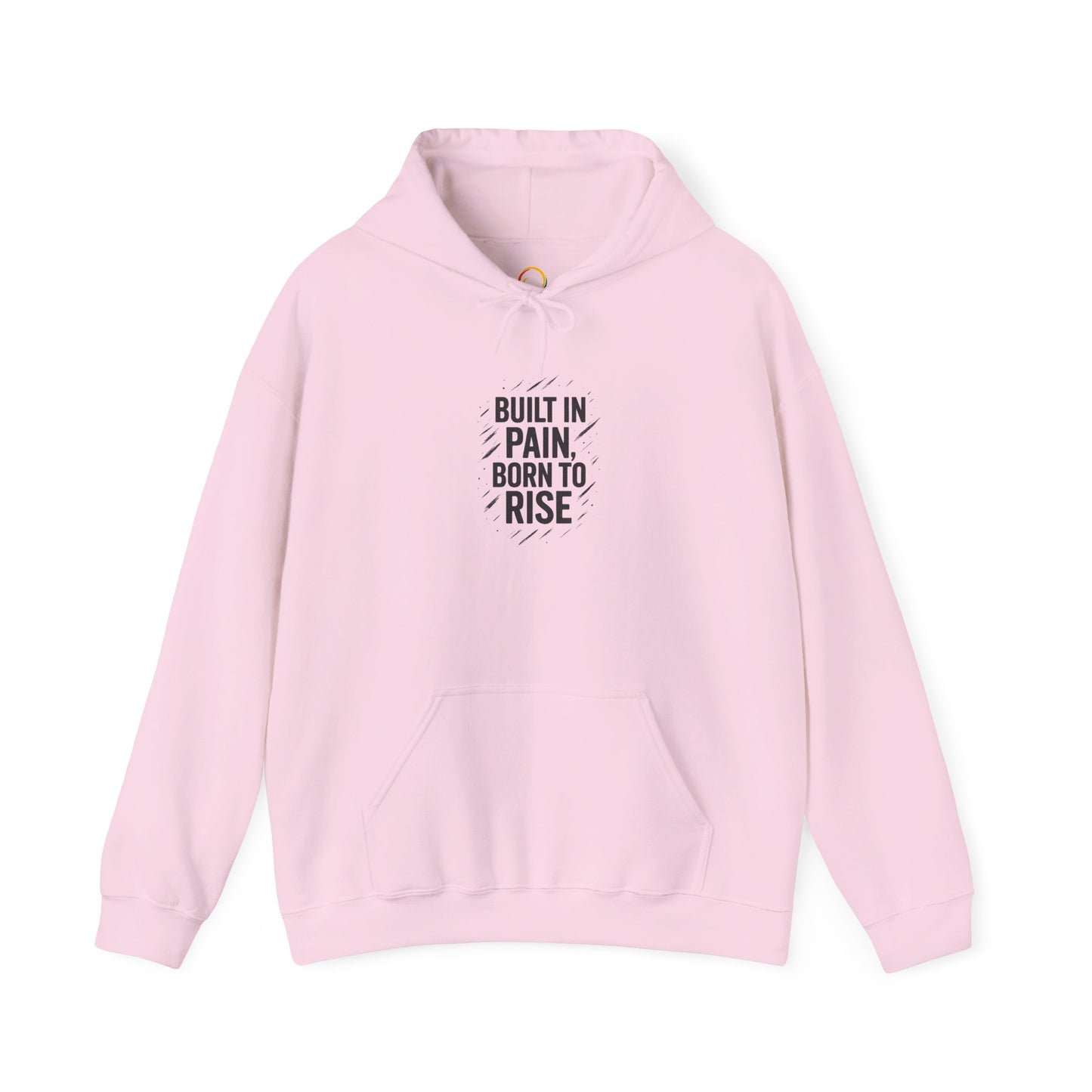 Inspirational Hoodie - Built in Pain, Born to Rise | Motivational Sweater, Unisex Gift, Fitness Apparel, Everyday Comfort, Casual Wear
