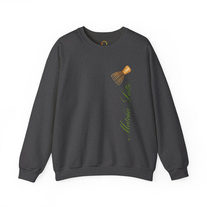 Matcha Latte Crewneck Sweatshirt, Cozy Unisex Sweater for Tea Lovers, Perfect Gift for Birthdays, Relaxing at Home, Coffee Shop Style