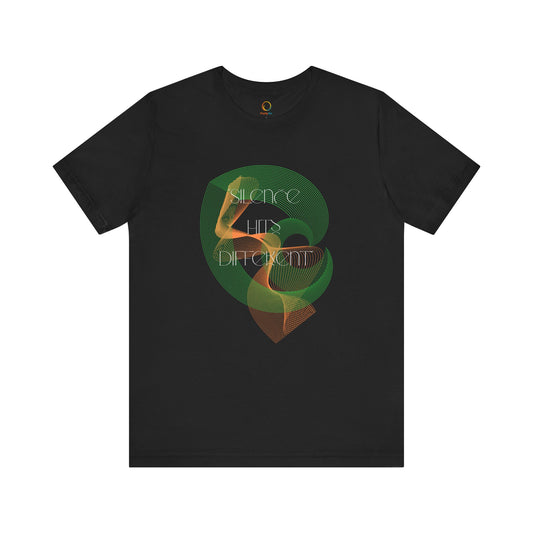 Silence Hits Different – Unisex Jersey Tee for the Confident and Composed