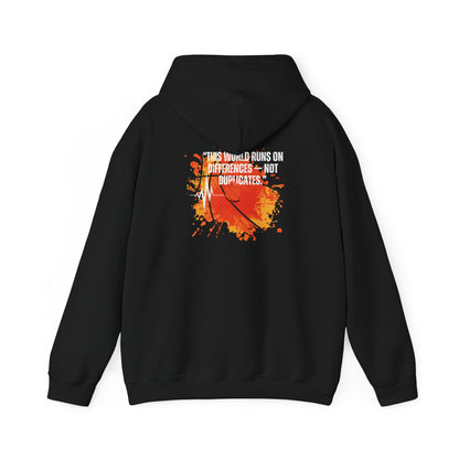 "This World Runs on Differences" Unisex Heavy Blend Hoodie - Celebrate Diversity in Style